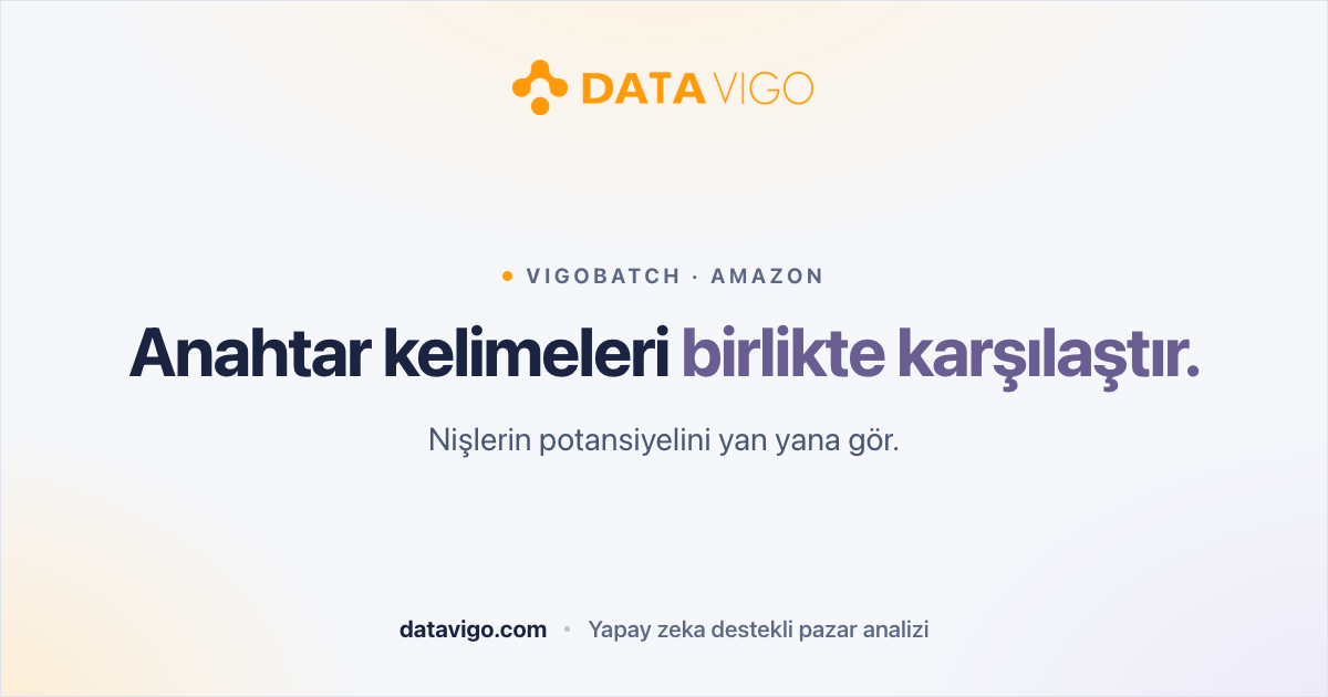 VigoBatch: Ürün fikirlerinizi yan yana karşılaştırın
